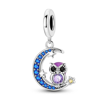 925 Sterling Silver Zodiac Lucky Charm Pendant, Custom Bracelet Charm Beads, Necklace, DIY Women's Jewelry, Gem Color, Parallel Import