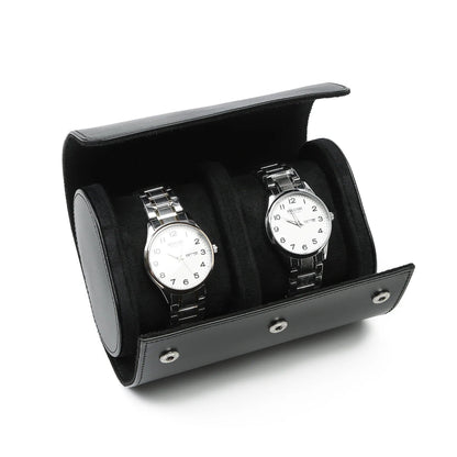 Embers 2024 New Watch Roll, PU Leather, 1-Slot, 2-Slot, 3-Slot, Black/Brown, Watch Storage Bag/Watch Box, Luxury, Elegant, Stylish, Color: Parallel Import