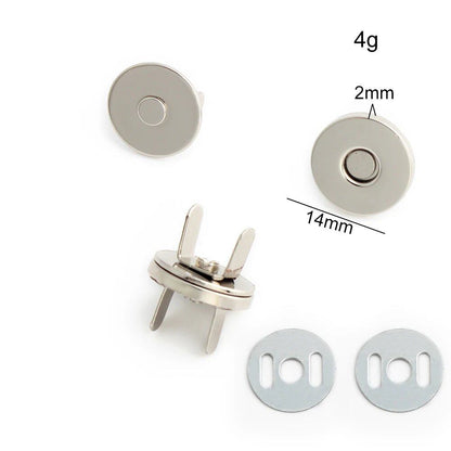 14-18-20mm 強力薄型金属丸型マグネットボタン DIY ポーチ コート ハンドバッグ スナップ留め金具 隠しボタン アクセサリー サイズ： 並行輸入品