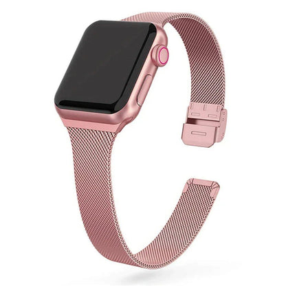 Stainless Steel Milanese Strap for Apple Watch, 40mm, 46mm, 41mm, 45mm, 49mm, Compatible with iWatch Ultra 10, 9, 8, 7, 6, SE, 5, 4, 3, 2, 1, Band Color: mm, Parallel Import