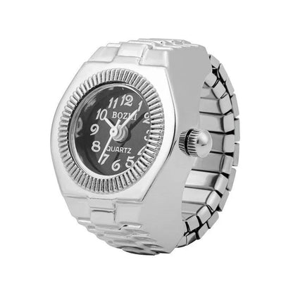 New and Popular Ring Watch, Creative Alloy Case with Ring-Shaped Dial, Couple's Style for Men and Women, Parallel Import