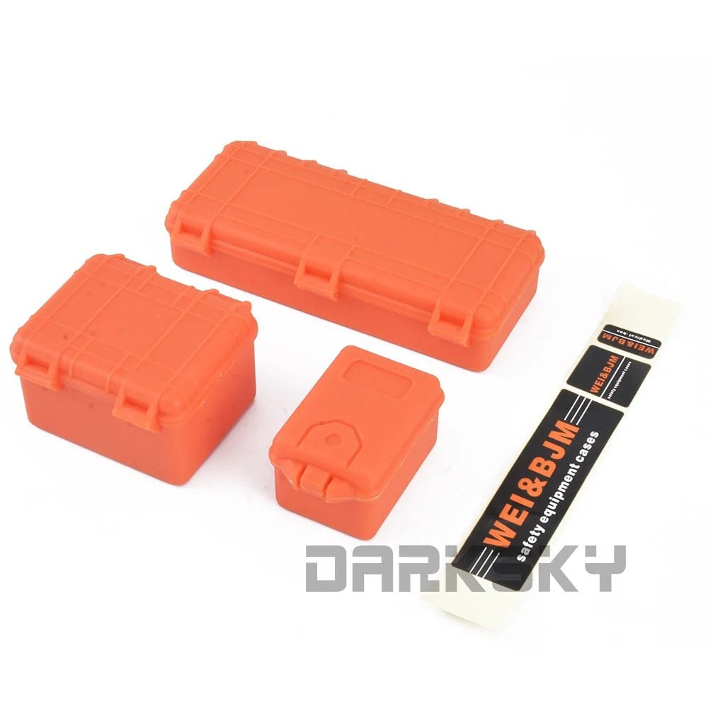 Simulated Decorative Suitcase for 1/10 and 1/8 Scale RC Remote Control Model Cars, Crawlers, and Buggies, Color: Luggage, Parallel Import