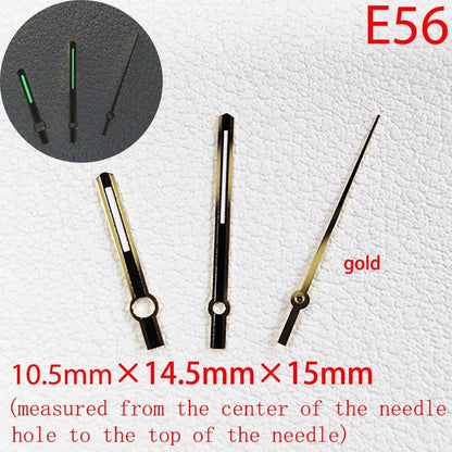 ETA Series Watch Accessories, Green &amp; Blue Super Luminous Hands for ETA 2824, 2892, 2836, and 2834, Parallel Import