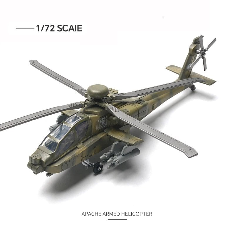 1/72 Scale Modern Russian Fighter Jet Model SU-35S &amp; F-14 &amp; AH-64 Assembly Collection Toycopter Airplane Model Puzzle Assembly Kit (Parallel Import)