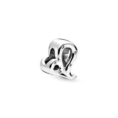 Sparkling 12 Zodiac Sign Beads with Aries, Cancer, and Libra Charms, Original 925 Sterling Silver Bracelet, DIY Jewelry Gift, Parallel Import