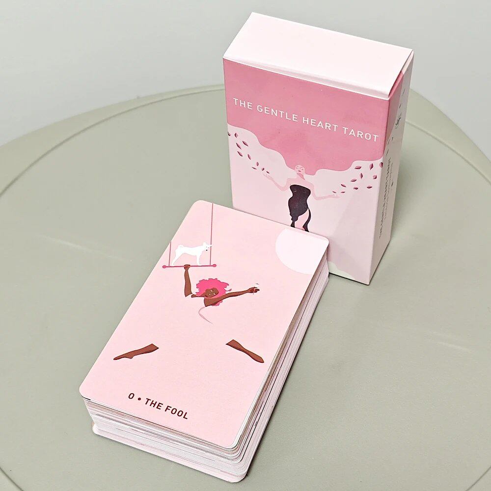 Gentle Heart Tarot, 78 Pink Cards, 10.3 x 6 cm, Unlock the Truth Your Subconscious Already Knows, Parallel Import. Gentle Heart Tarot, 78 Pink Cards, Unlock the Truth Your Subconscious Already Knows, Parallel Import.