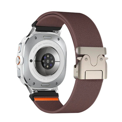 47mm Sport Nylon Bracelet Braided Loop Strap for Samsung Galaxy Watch 7 Ultra. Band Color: Compatible with Galaxy Watch 7 Ultra. Parallel Import.