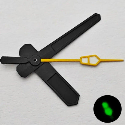 Riccias NH35 Watch Hands, Silver, Black, Gold, Rose Gold, Green Luminous, Compatible with NH35 and NH36 Movements, Parallel Import
