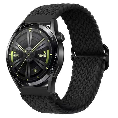 Universal Watch Band, Adjustable Braided Elastic Quick Release Wrist Strap, Compatible with 18mm, 20mm, and 22mm Smartwatches, Compatible with Samsung, Huawei, and Garmin Smartwatches (Imported)