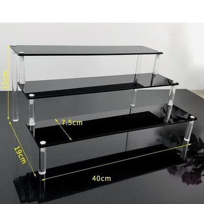 1-5 Tier Acrylic Display Stand/Clear Case (for Cupcakes, Perfume, Dolls, Amiibo, and Funko POP Figures) Color: Parallel Import