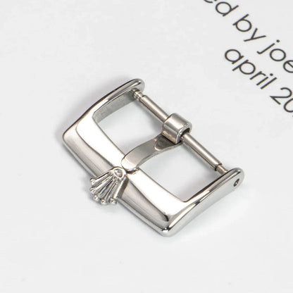 Brand new 316L stainless steel watch buckle, 16mm, 18mm, 20mm, mirror polish finish, replacement strap buckle for Rolex watches; parallel import shipping