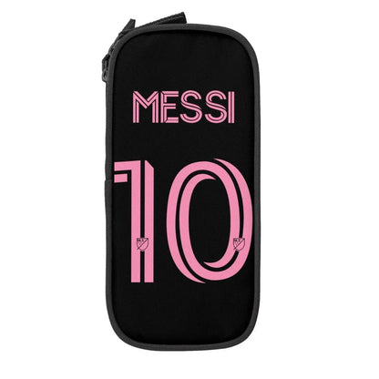 Soccer Messi Pencil Case, Large Capacity, Student Pencil Case, Stationery, School Supplies, Makeup Pouch, Size: L; Parallel Import