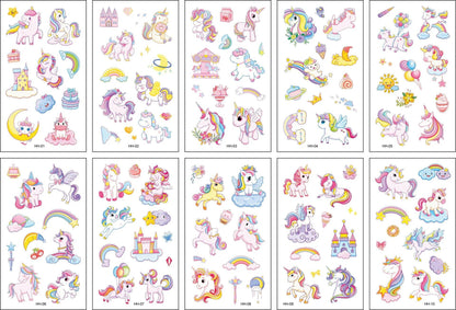 10-Pack Waterproof Temporary Tattoo Stickers for Kids and Soccer Fans, Fake Tattoos for Adults and Kids, Arm Covers, Color: Parallel Import