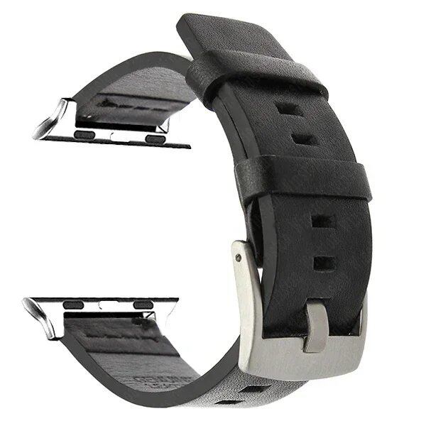 High-quality leather strap for Apple Watch Ultra 2 (49mm), compatible with Series 9, 8, 7, SE, 6, 5, and 4. Available in 44mm, 45mm, 42mm, 41mm, and 40mm bands. Available in mm band colors. Parallel import.