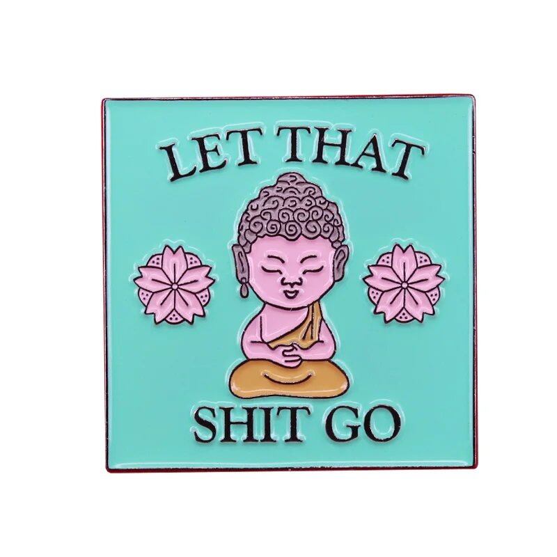 「Let It Go 禅ブッダ ユーモアエナメルピン ヨガ瞑想 ポジティブリマインダー」  並行輸入品「Let It Go 禅ブッダ ユーモアエナメルピン ヨガ瞑想 ポジティブリマインダー」  並行輸入品