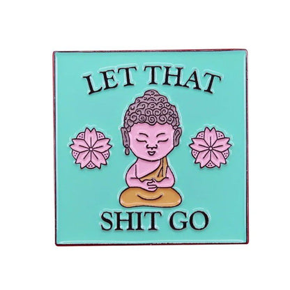 「Let It Go 禅ブッダ ユーモアエナメルピン ヨガ瞑想 ポジティブリマインダー」  並行輸入品「Let It Go 禅ブッダ ユーモアエナメルピン ヨガ瞑想 ポジティブリマインダー」  並行輸入品