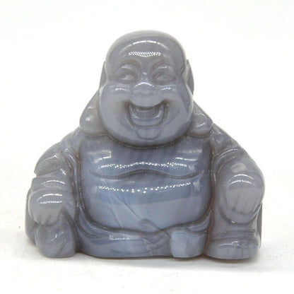 1.2-inch Buddha Statue, Natural Healing Crystal Reiki Chakra Figurine, Spiritual Stone Sculpture, Home Decor, Parallel Import