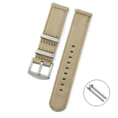 Nylon Watch Band, 20mm/22mm, Premium Smooth Soft Nylon Sport Replacement Band, Quick Release, Universal Canvas Bracelet, Watch Strap, Band Color: Amm, Parallel Import