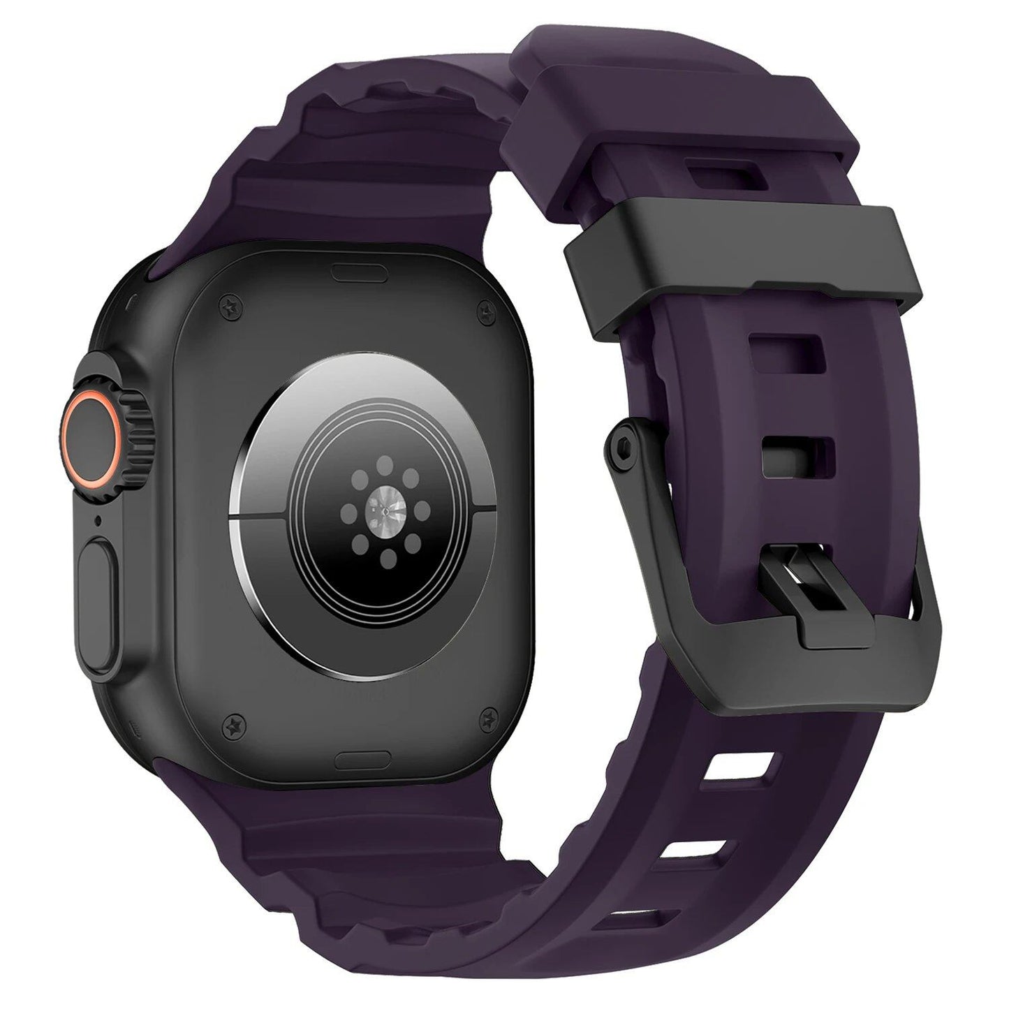 Trail Silicone Band Bracelet Strap for Apple Watch Ultra 2 49mm / Series 10/9/8/7 45mm / iWatch 6/5/SE 44mm, Band Color: mm, Parallel Import