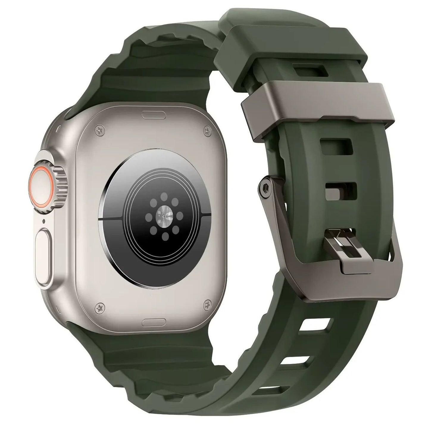 Trail Silicone Band Bracelet Strap for Apple Watch Ultra 2 49mm / Series 10/9/8/7 45mm / iWatch 6/5/SE 44mm, Band Color: mm, Parallel Import