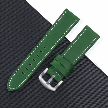 Leather watch band, sports vintage style, compatible with Omega and Seiko, 18mm, 20mm, 22mm, and 24mm, for men and women, smartwatch bracelet, sizes: Parallel import