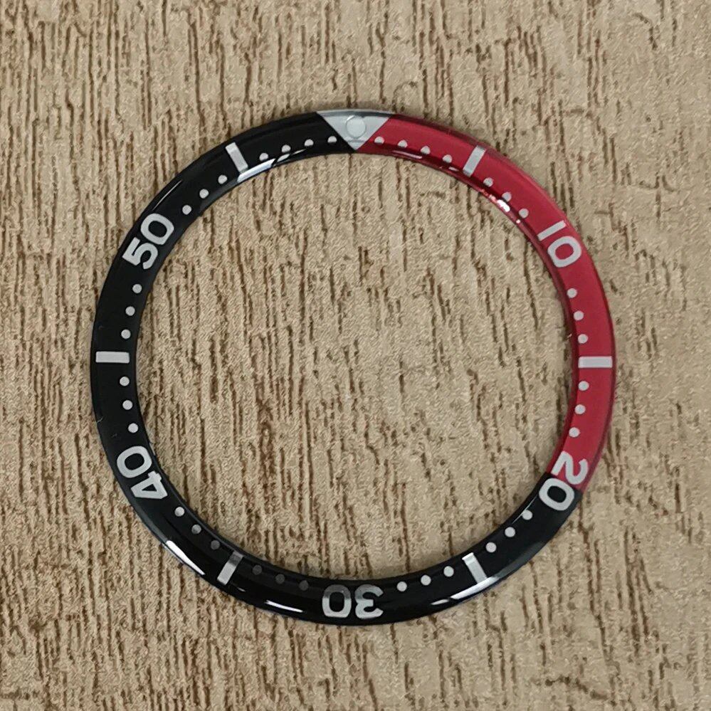 38mm Round Edge Curved Watch Bezel with Aluminum Ring, Modification Watch Accessory, Bezel Insert (Parallel Import)