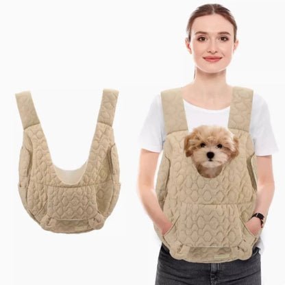 Extra-large capacity pet carrier bag, chest backpack for dogs and cats, waterproof and windproof, portable pet bag, size M; parallel import