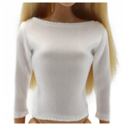 1/6 Scale BJD Doll Clothes Set (Puff Sleeve Shirt, Skirt, and Shorts) for 30cm (11.5 inch) Dollhouse Accessories; Size: One Piece Only, Parallel Import