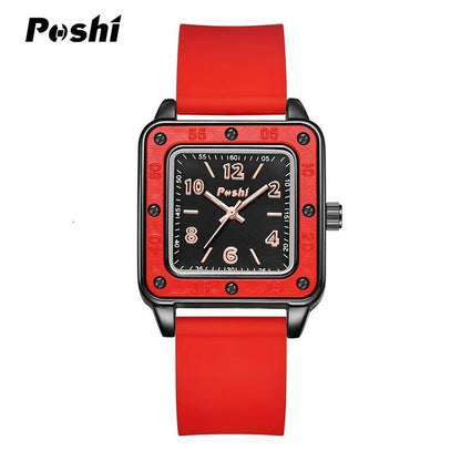 Possy 923 Women's Quartz Watch with Silicone Strap, Numeral Dial, and Montre Femme Color; Ships from: Parallel Import