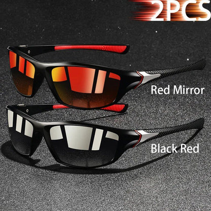 Set of 1, 2, or 3 Retro Sports Sunglasses for Men and Women, Ideal for Fishing, Running, Cycling, Climbing, and Outdoor Sports, UV400 Protection, Anti-Glare Lens Color: Parallel Import