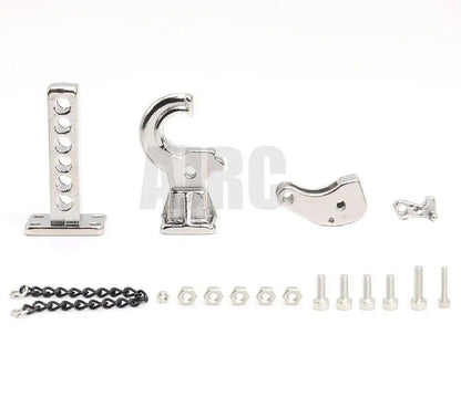 1/10 Scale Metal Tow Hook Trailer Hitch for RC Crawlers (TRX4, TRX6, Axial, SCX10, 90046, 90053, GEN8, D90, D110, RGT) - Compatible with All Colors (Imported)