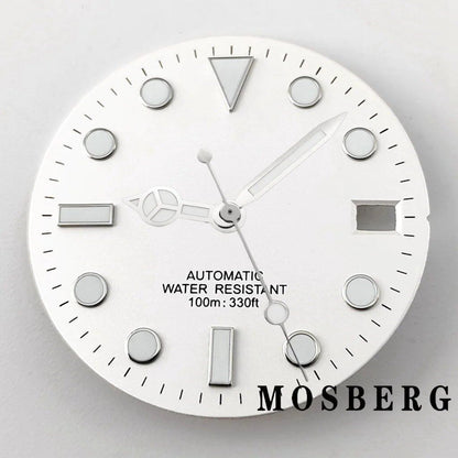 28.5mm Dial (with Luminova) Automatic Movement Replacement for NH35/NH36, Color: Hands Included, Parallel Import