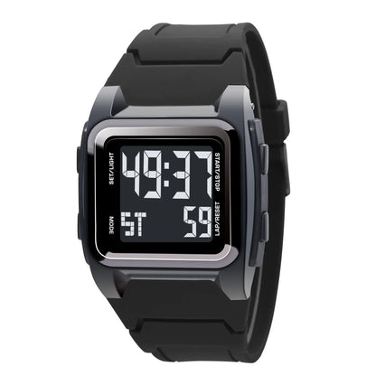 YIKAZE Men's Waterproof Sports Digital Watch with Alarm, Stopwatch, and LED Display, Multi-Function, Parallel Import