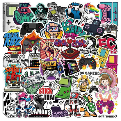 10/30/50 Sheets Cool Vintage Video Game Stickers &amp; Decals for Skateboards, Laptops, Cell Phones, Bicycles, and Cars. Funny Waterproof Stickers for Kids, Classic Toys. Color: Video. Parallel Import.