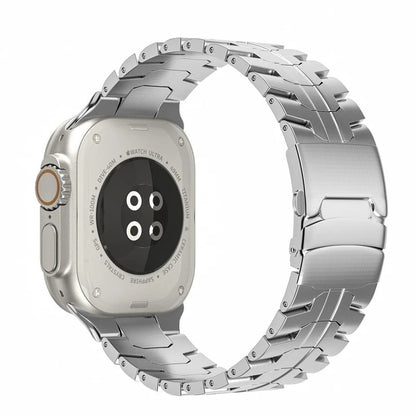 Apple Watch Ultra 2 Titanium Strap - Compatible with 49mm, 46mm, 45mm, 44mm, and 42mm iWatch 10/9/8/7/SE Stainless Steel Bracelet Sizes: Parallel Import