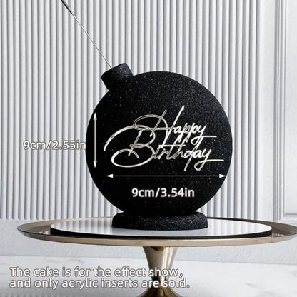 Set of 1, 3, or 5 Acrylic Birthday Queen Gold Cake Topper for Happy Birthday Party Side Cake Decorations. Size: Parallel Import.