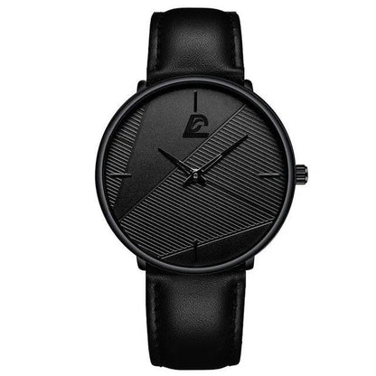 Fashionable Men's Minimalist Watch, Simple Business Style, Ultra-Thin, Stainless Steel Mesh Strap, Quartz Movement, Relogio Masculino, Color: Parallel Import