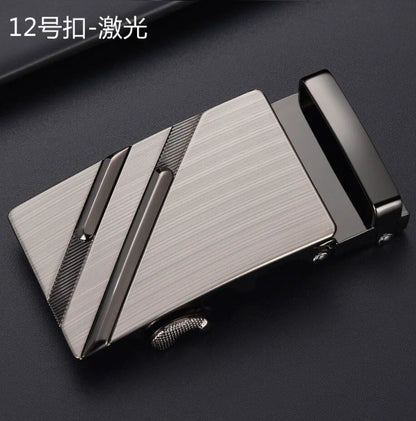 新作メンズ合金オートマティックバックルベルト 高品質ゴールドバックル ビジネスカジュアル 幅3.5cm ベルト（当社ベルト専用対応）  並行輸入品