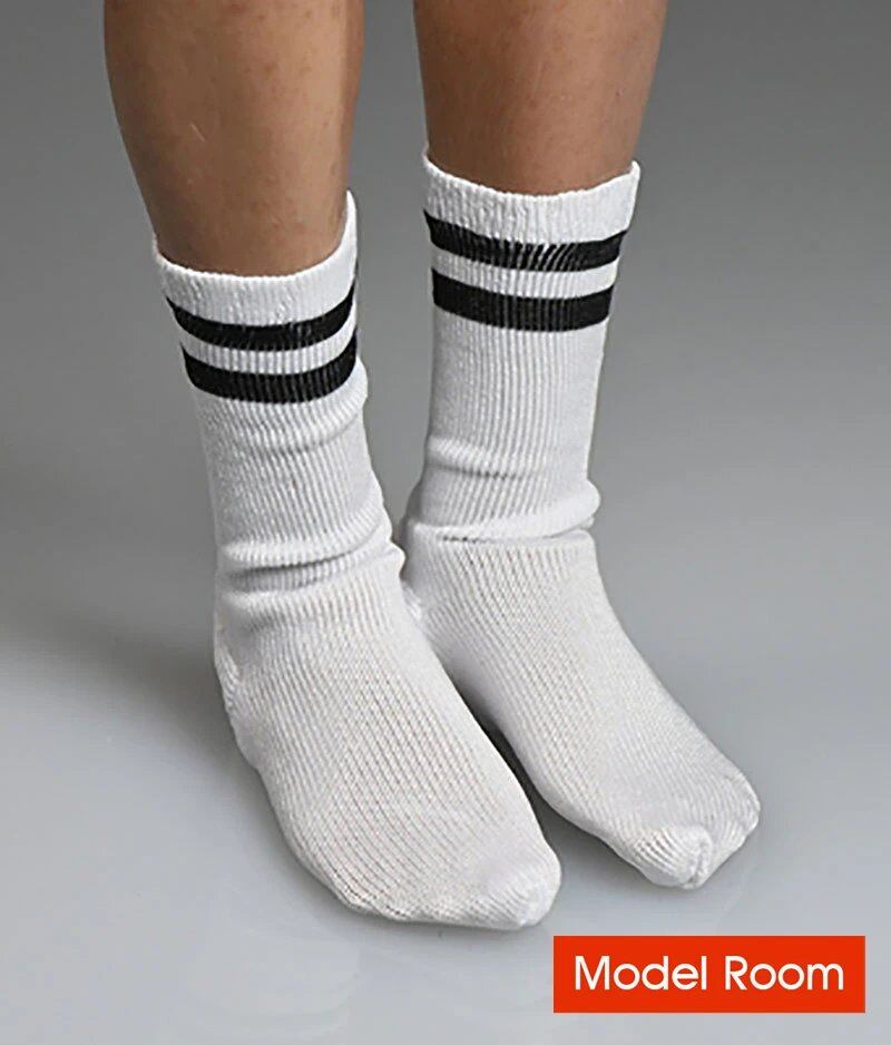 1/6 Scale White Sports Socks, Model Soldier Clothing Accessories, Compatible with 12-inch Male and Female Action Figure Bodies, Parallel Import