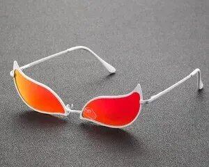 1/2 Flame-Framed Glasses, Stylish and Trendy, Party Photo Prop, Lens Color: CH3223, Parallel Import
