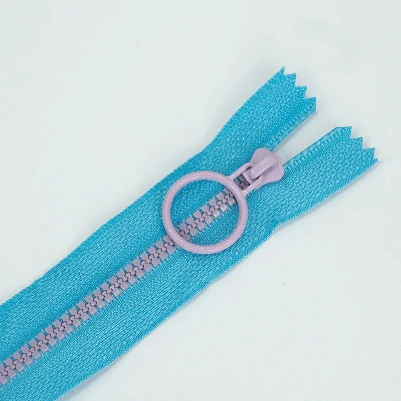 (Set of 10) Small Colored Zipper Hand Pockets/Pencil Cases, 3# Resin Zippers, Closed Tail, Self-Locking, Color Contrast, Size: 3cm, Parallel Import