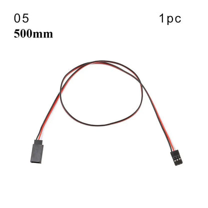 1/5-Piece Set, 100mm/150mm/200mm/300mm/500mm RC Servo Lead Cable Extension Cord, Y-Type Branch Extension Wire, JR Compatible, for RC Helicopters, Parallel Import