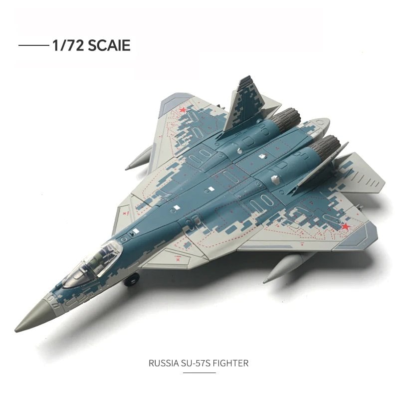 1/72 Scale Modern Russian Fighter Jet Model SU-35S &amp; F-14 &amp; AH-64 Assembly Collection Toycopter Airplane Model Puzzle Assembly Kit (Parallel Import)