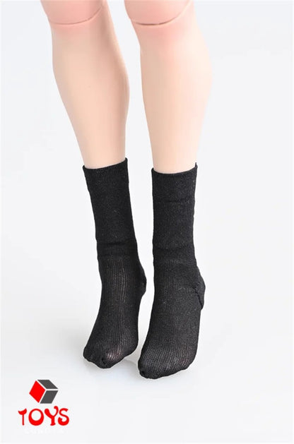 1/6 Scale Female Translucent Stockings, Short Socks, Long Stockings, Costume Model for 12-inch Female Soldier Action Figure Body, Parallel Import