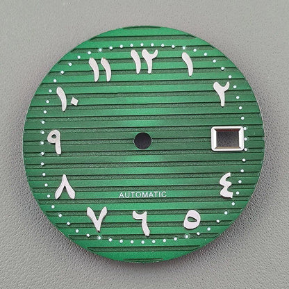 30.5mm Nautilus Arabic Dial (Non-Luminous) for NH35 Movement, Watch Parts, Repair, Color: Parallel Import