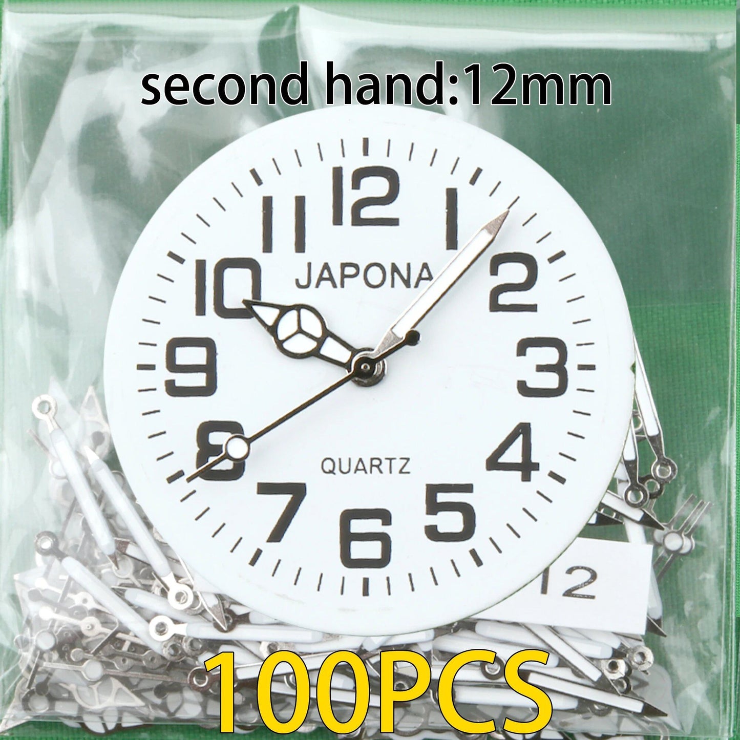 100-Piece Clock Hand Set for TMI PC Series, VJ Series, PC21 Hand, VH31 Hand, Compatible with VJ20, VJ21, VJ24, VJ22, VJ23, VJ14, VJ12, VJ34, VJ32, VJ33, VJ42, Parallel Import