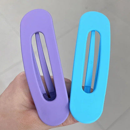 Set of 1, 2, or 3 Korean-Style Frosted Glass Hair Clips for Women, Large Matte Hairpins, Hair Grips, Bang Barrettes, Hair Accessories for Girls, Parallel Import
