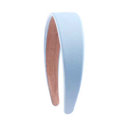 1.5-inch Satin Headband, Plain Headband, Non-Slip, Colorful DIY Wide Headband for Women and Girls, Hair Accessories, Parallel Import