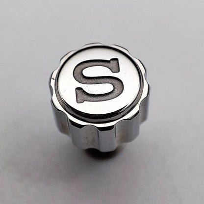 Stainless Steel Watch Crown Accessory Handle for 7S26/NH35/NH36/NH35a/NH36a/NE15/4R35/4R36/6R15 Movements (Compatible with SKX007/SKX009) Parallel Import