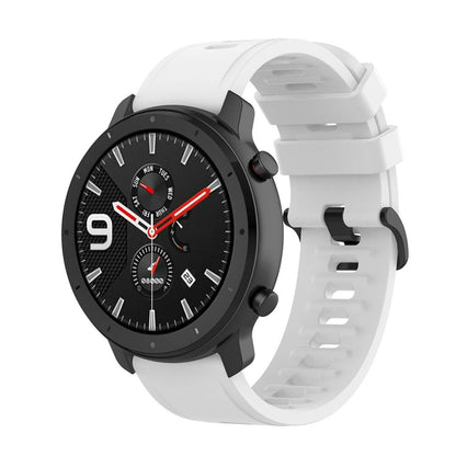 Compatible with Amazfit GTR 47mm/2/2e/Stratos 3/GTR 4/3 Pro/GTS 4 Mini/2/2E/3, 20mm/22mm Silicone Band Strap, Replacement Band, Band Color: mm, Universal, Imported